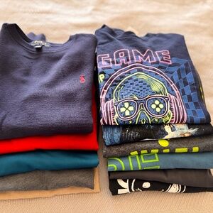 Boys long sleeve shirts size 10-12